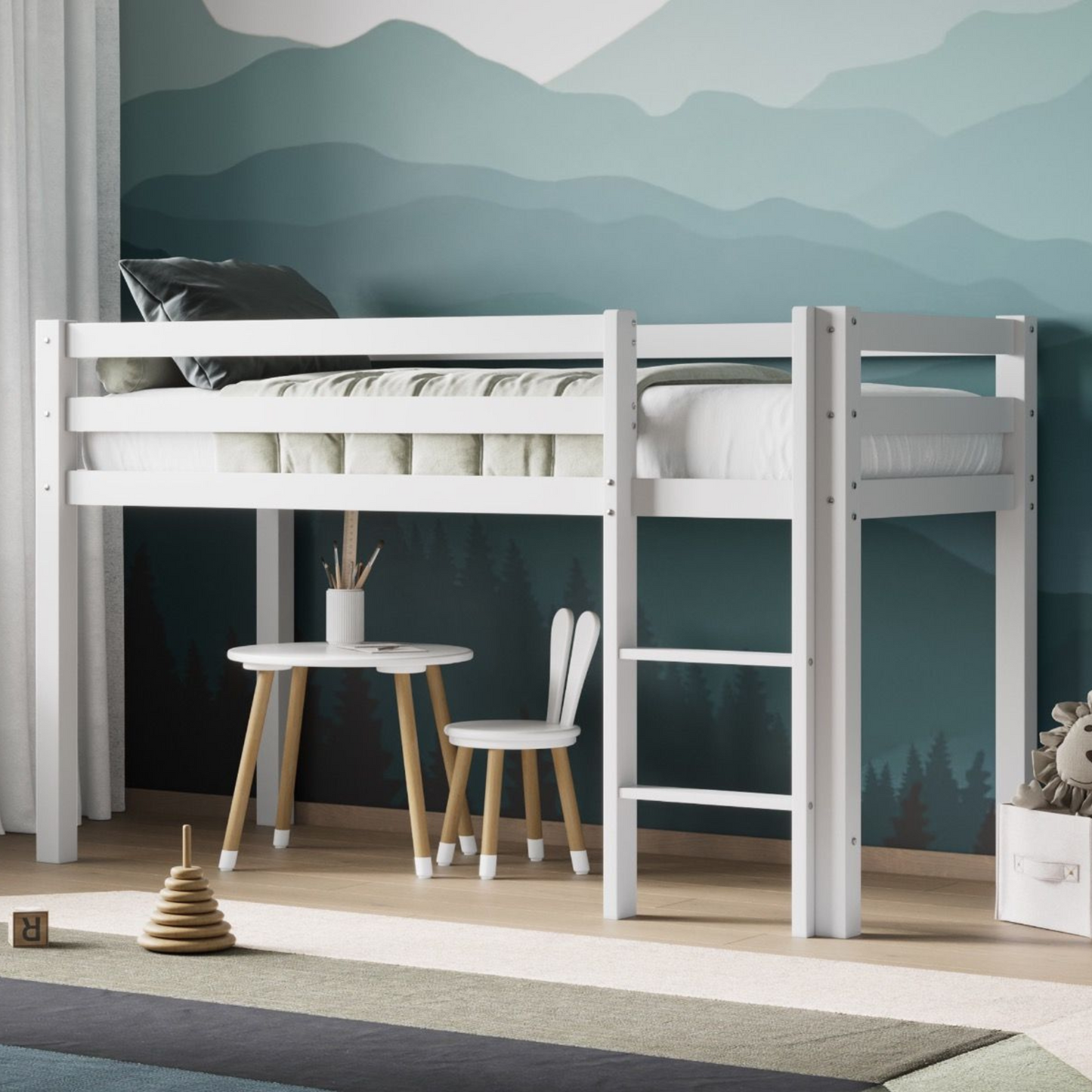 Flair Wooden Elara Shorty Midsleeper Bed