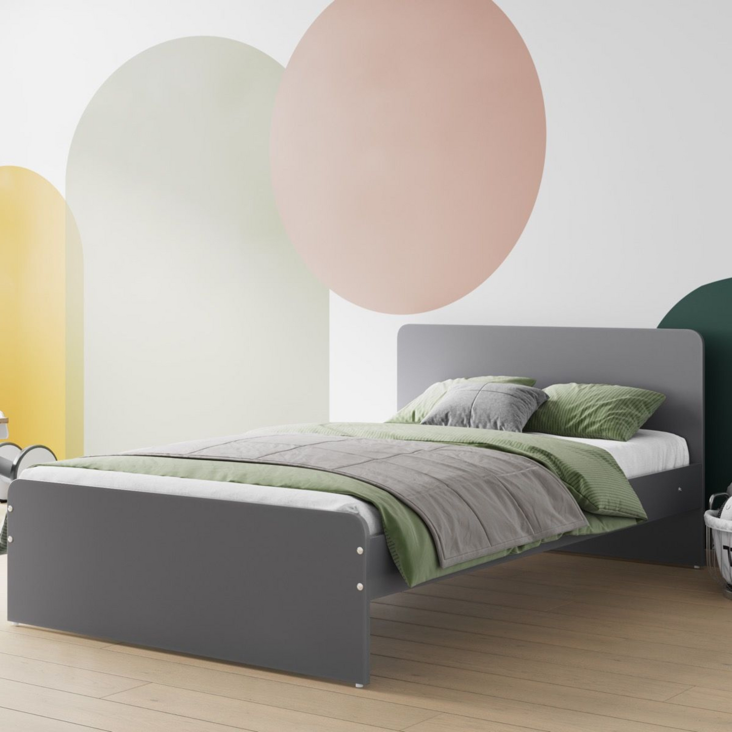 Flair Wizard Small Double Bed Frame - Grey