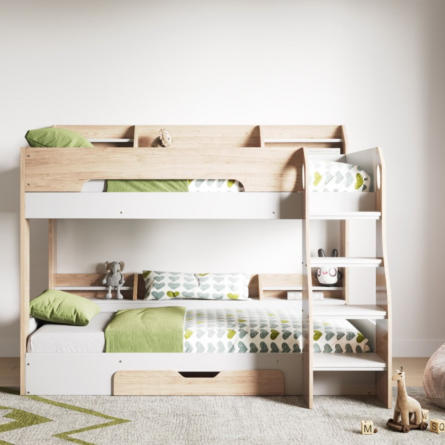 Flair Flick Bunk Bed - Oak