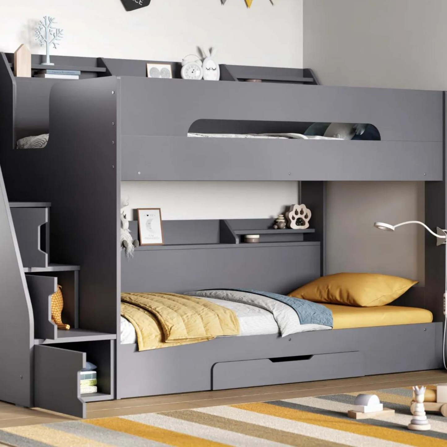 Flair Slick Staircase Bunk Bed With Storage