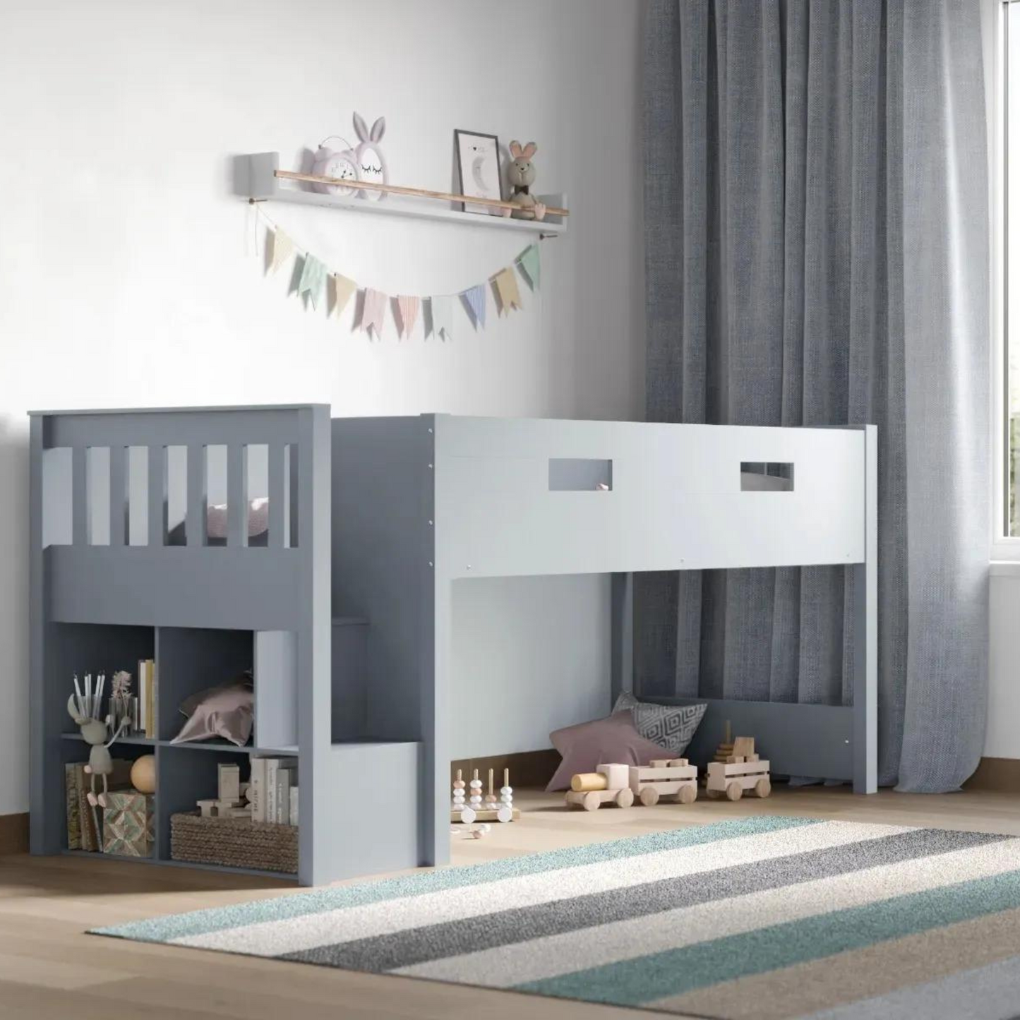 Flair Charlie Staircase Mid Sleeper Cabin Bed