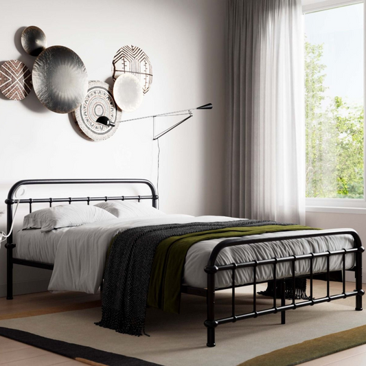Flair Compton Black Metal Bed