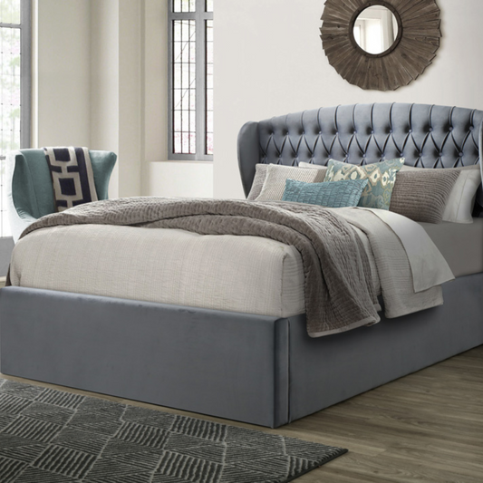 Bedmaster Warwick Velvet Ottoman Bed