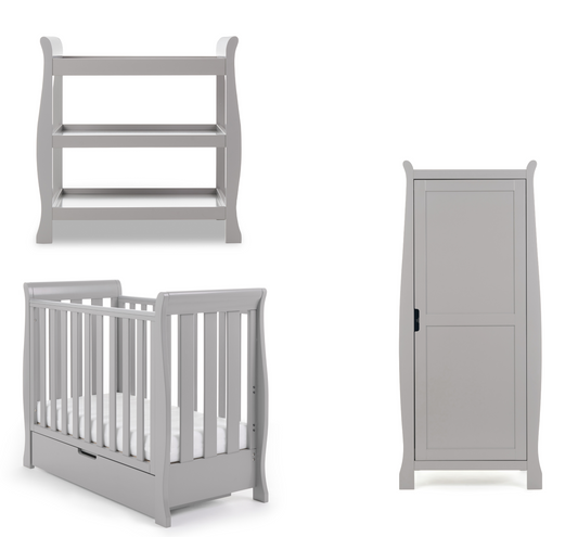 Stamford Space Saver 3 Piece Room Set - Warm Grey 100 x 50