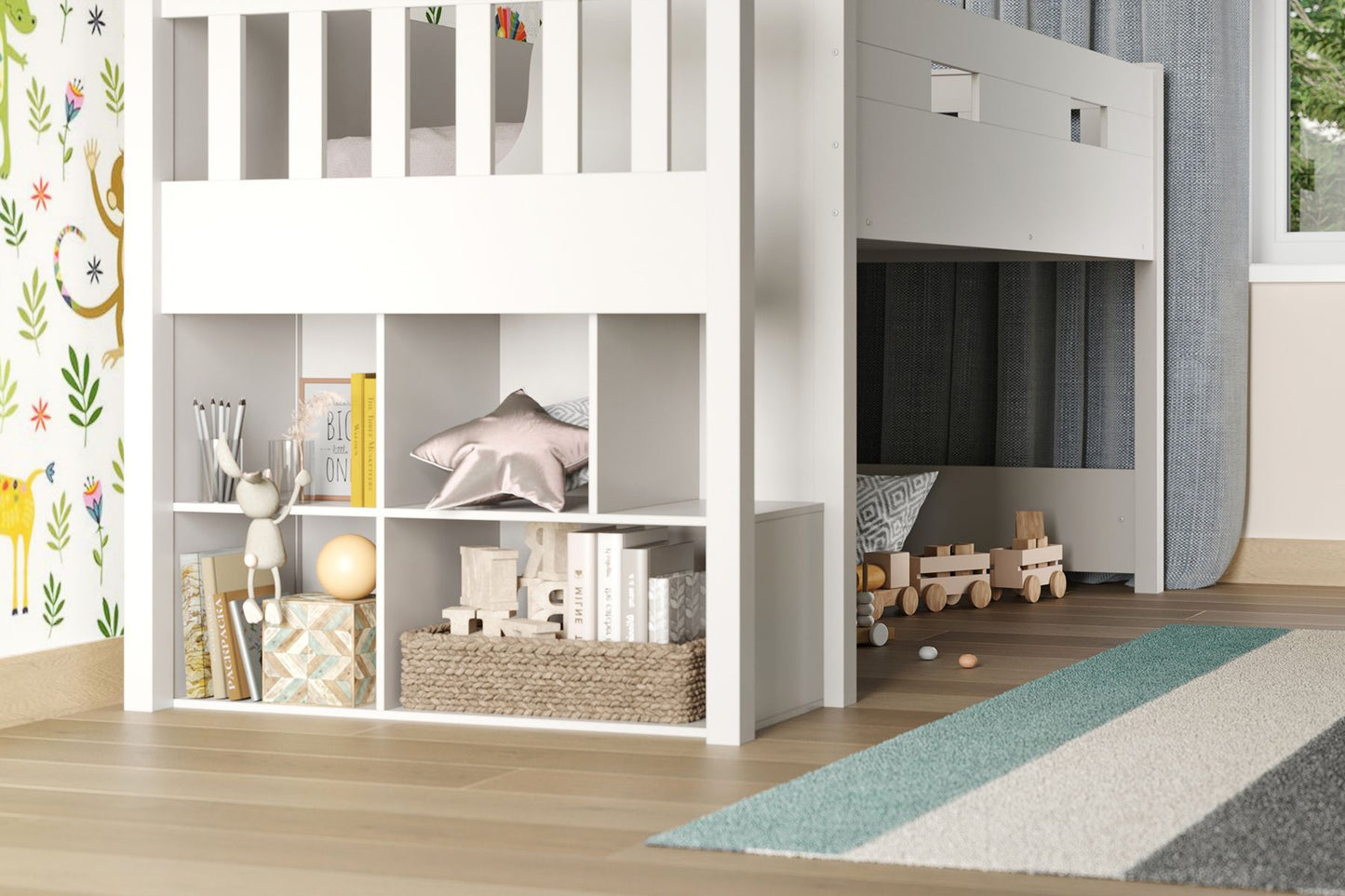 Flair Charlie Staircase Mid Sleeper Cabin Bed