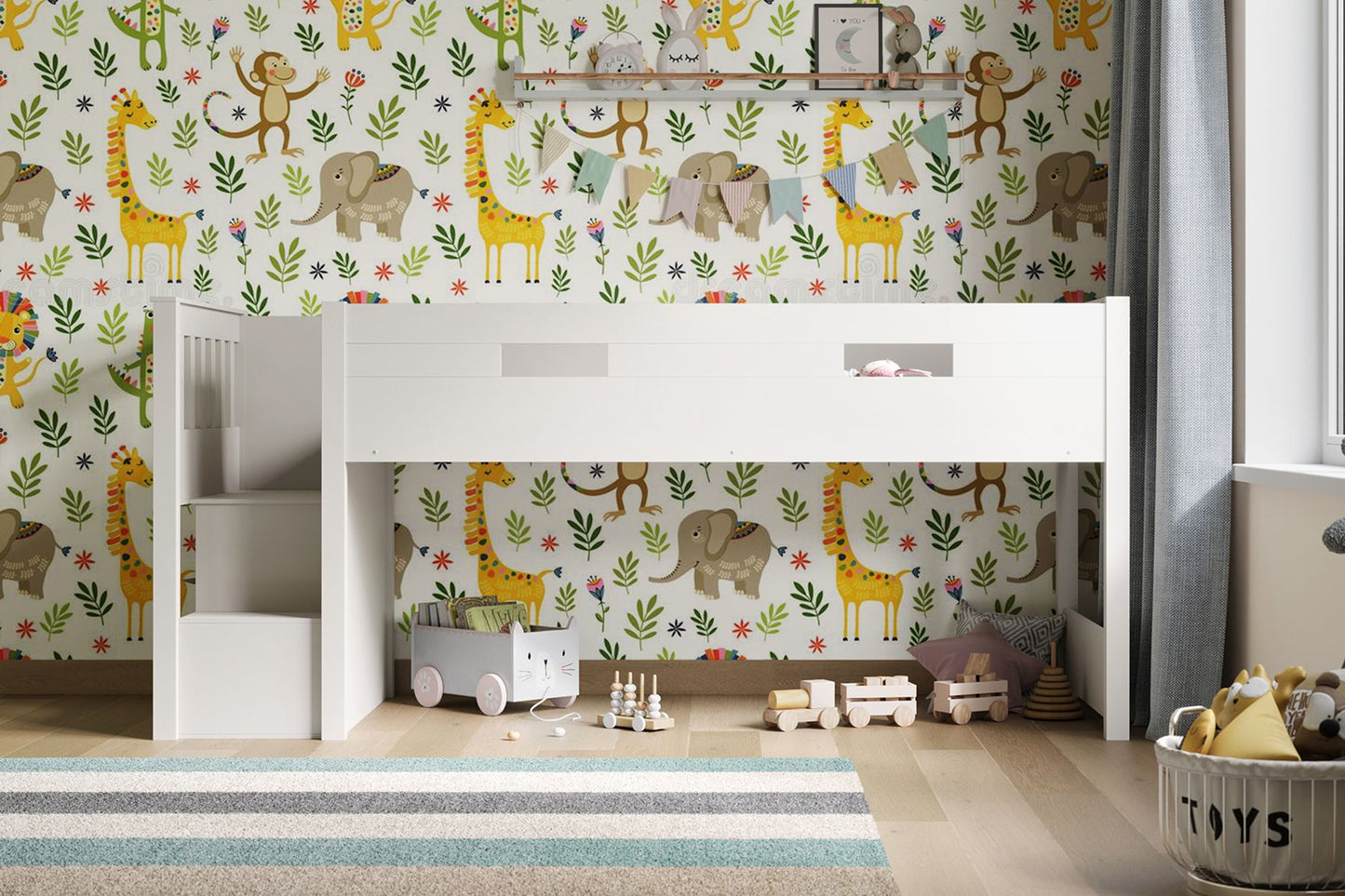 Flair Charlie Staircase Mid Sleeper Cabin Bed
