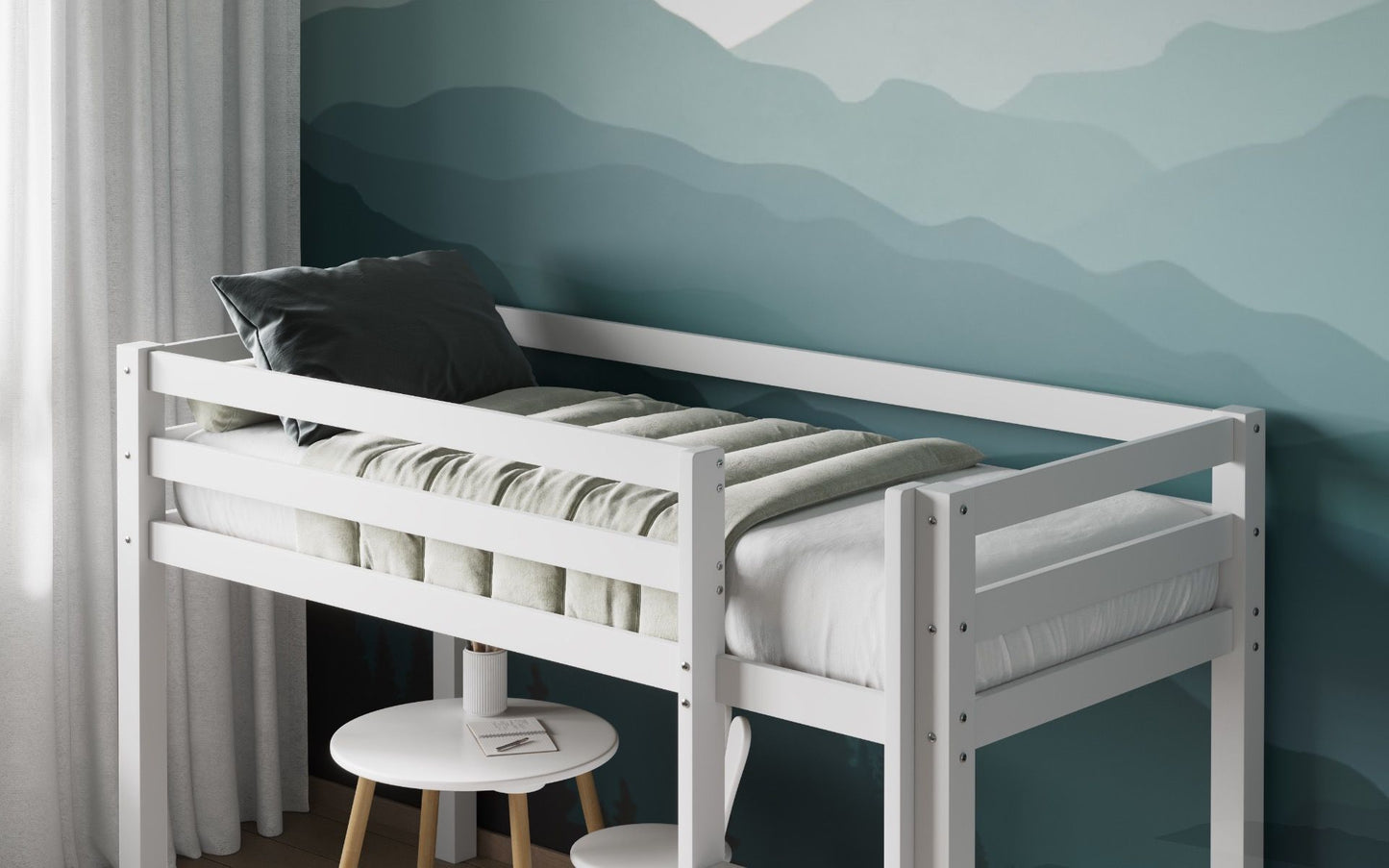 Flair Wooden Elara Shorty Midsleeper Bed