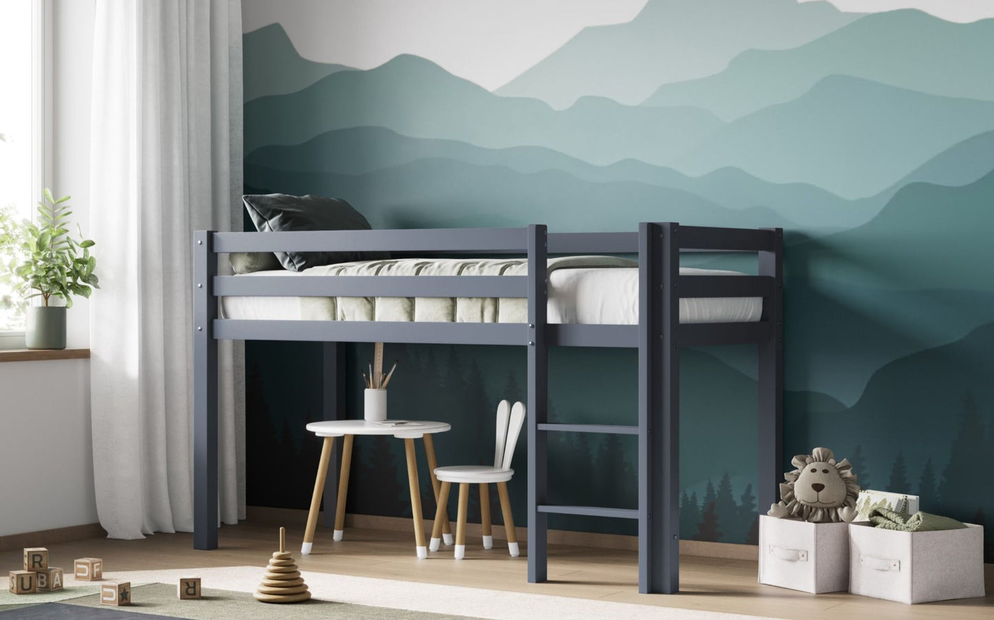 Flair Wooden Elara Shorty Midsleeper Bed