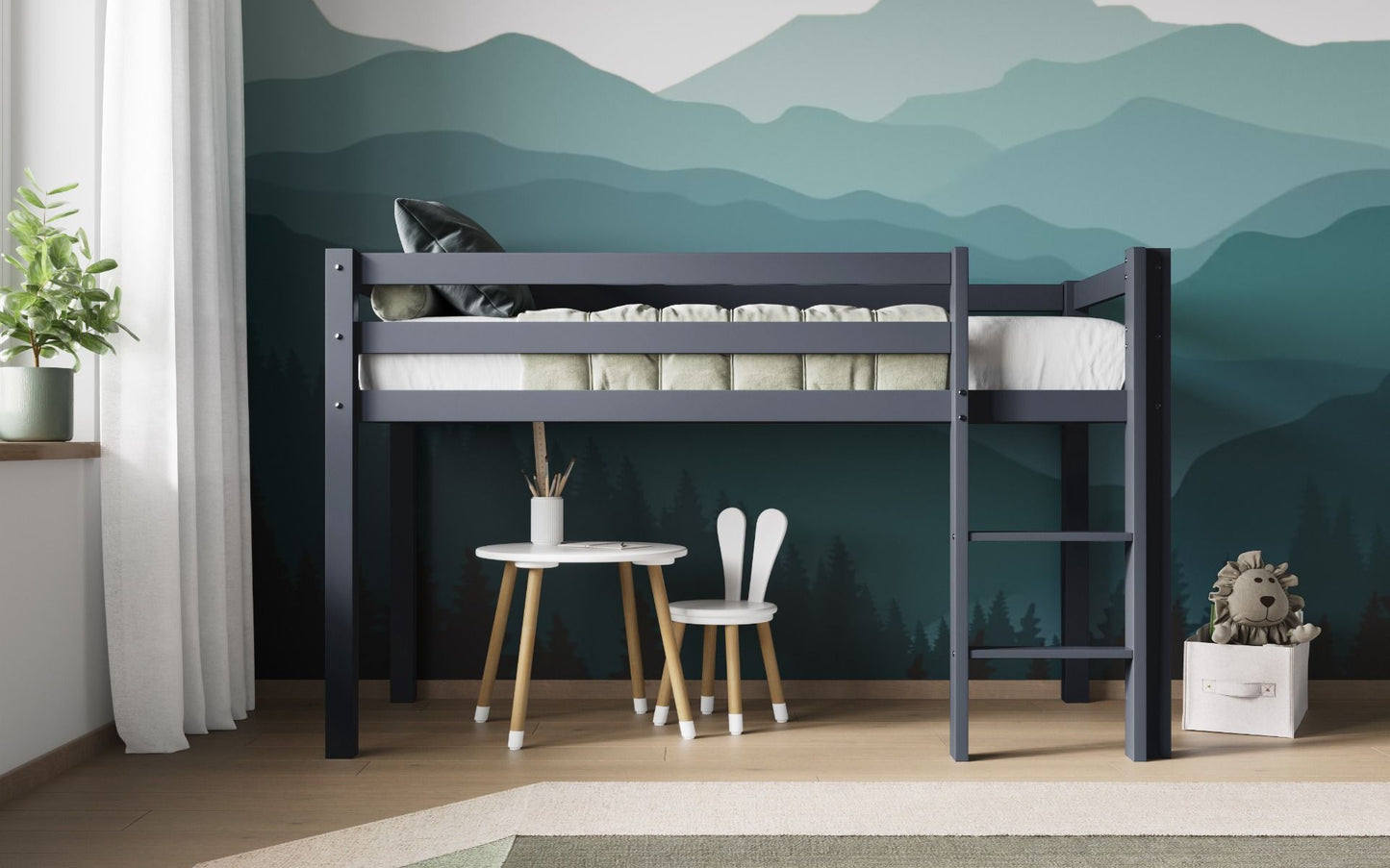 Flair Wooden Elara Shorty Midsleeper Bed