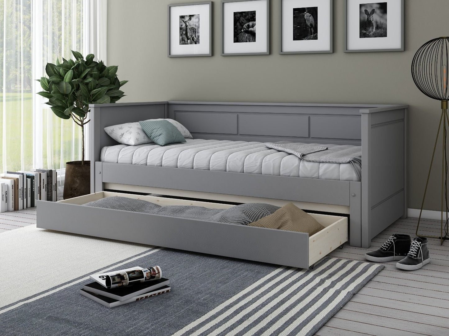 Noomi Erika Solid Wood Guest Bed (FSC-CERTIFIED)