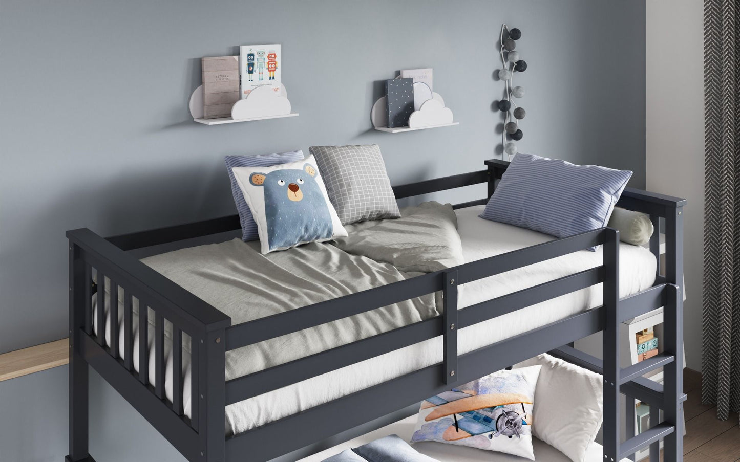 Flair Wooden Zoom Detachable Bunk Bed with Trundle