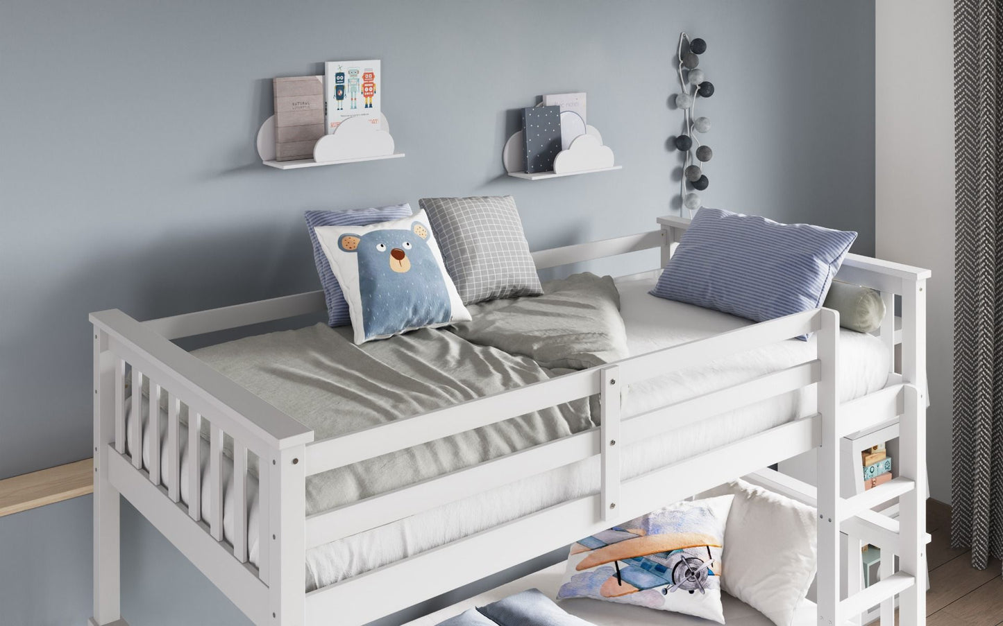 Flair Wooden Zoom Detachable Bunk Bed with Trundle