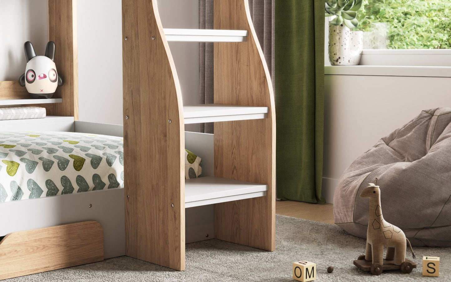 Flair Flick Bunk Bed - Oak