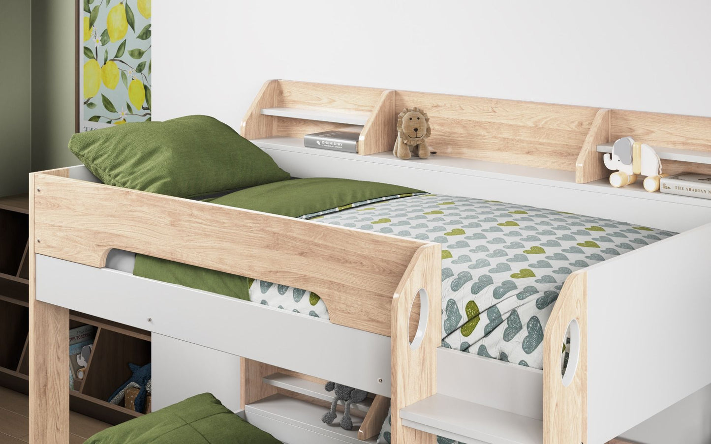 Flair Flick Bunk Bed - Oak