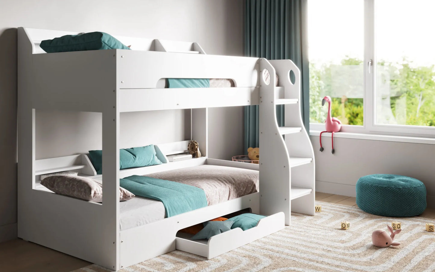Flair Flick Bunk Bed - White