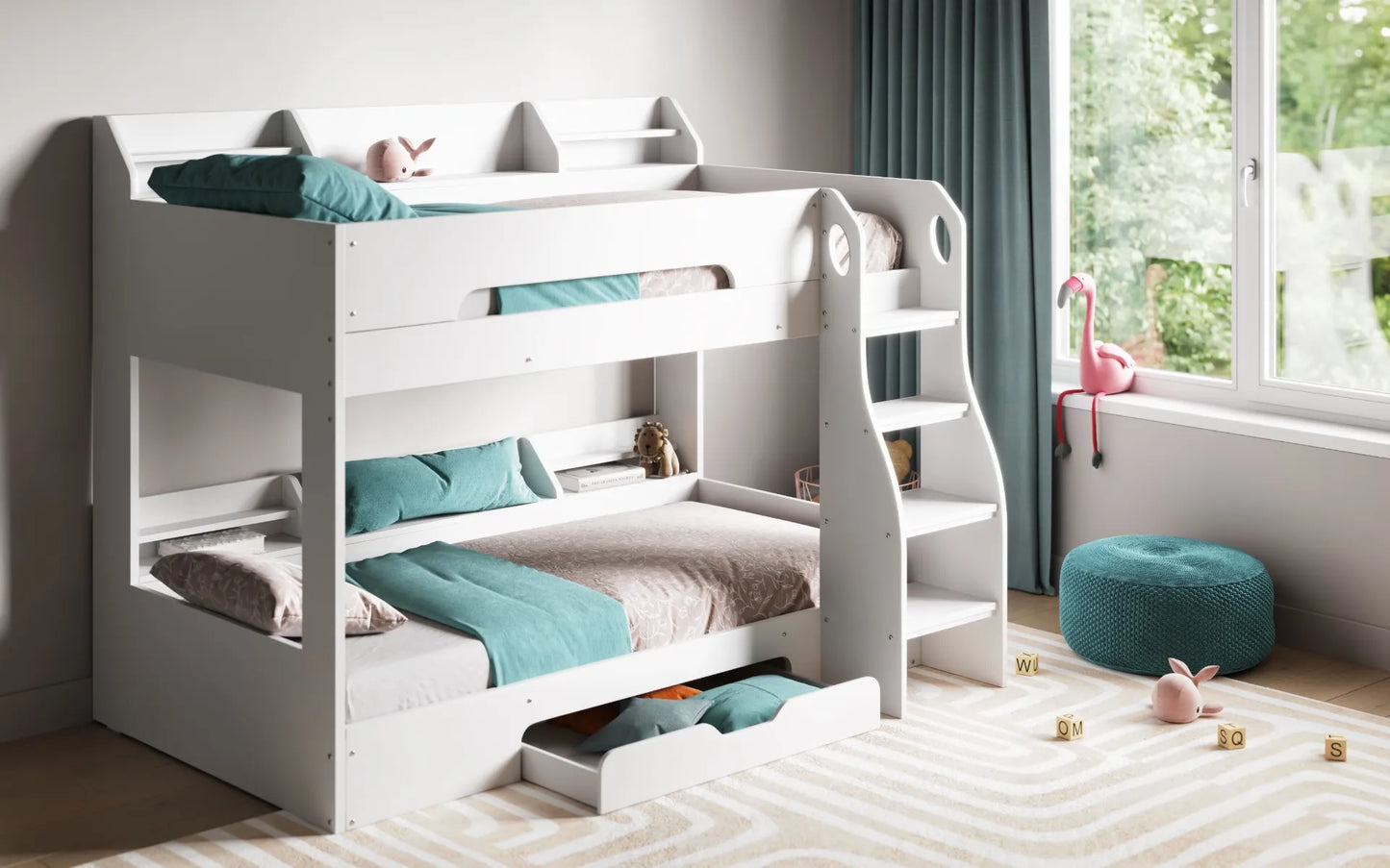 Flair Flick Bunk Bed - White