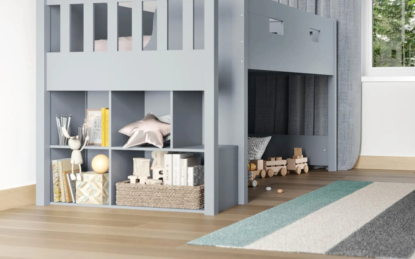 Flair Charlie Staircase Mid Sleeper Cabin Bed
