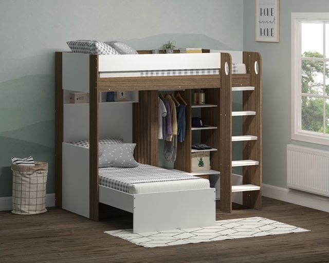 Flair Hampton Bunk Bed with Wardrobe