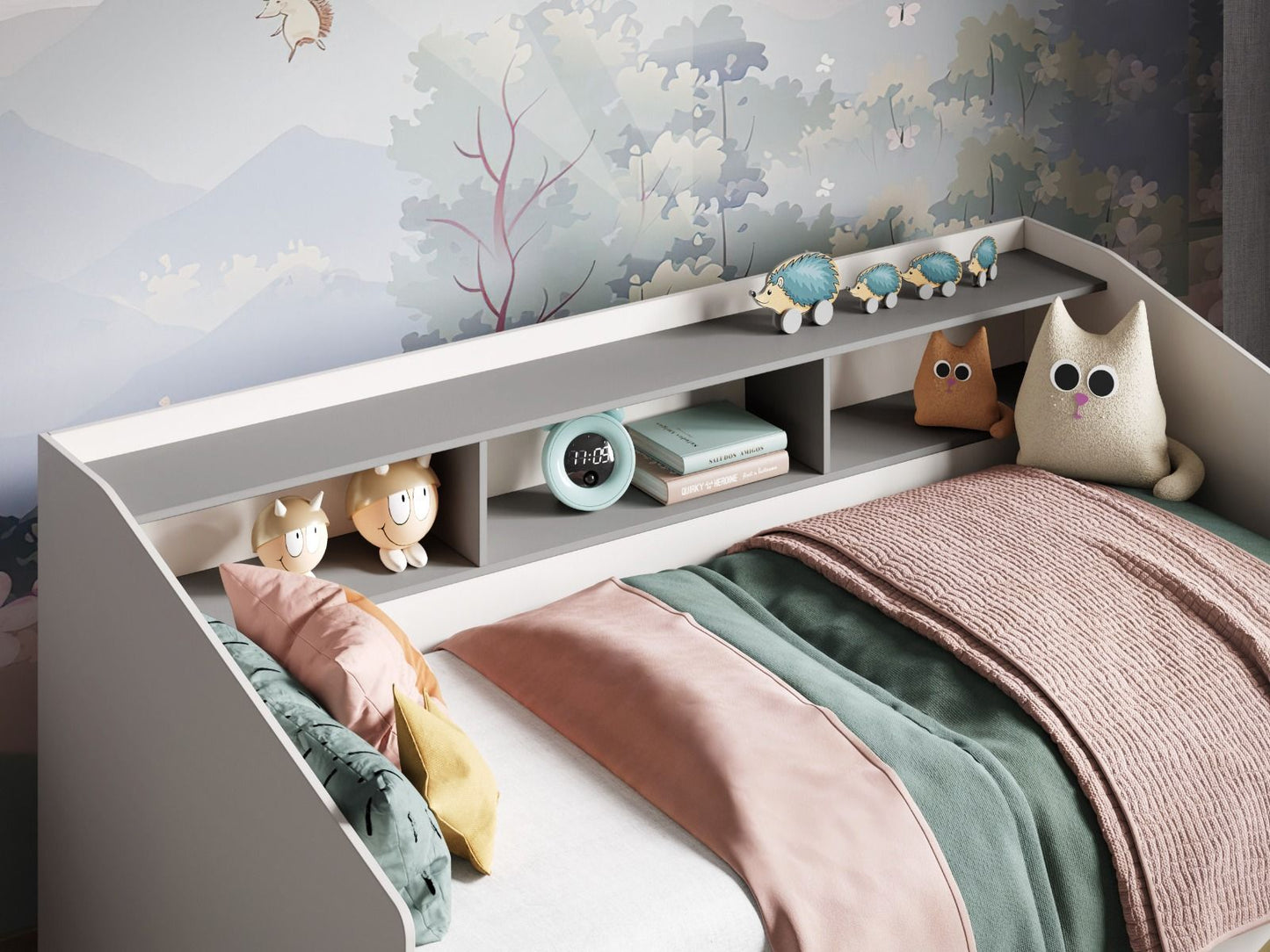 Flair Leni Day Bed with Shelves and Drawers