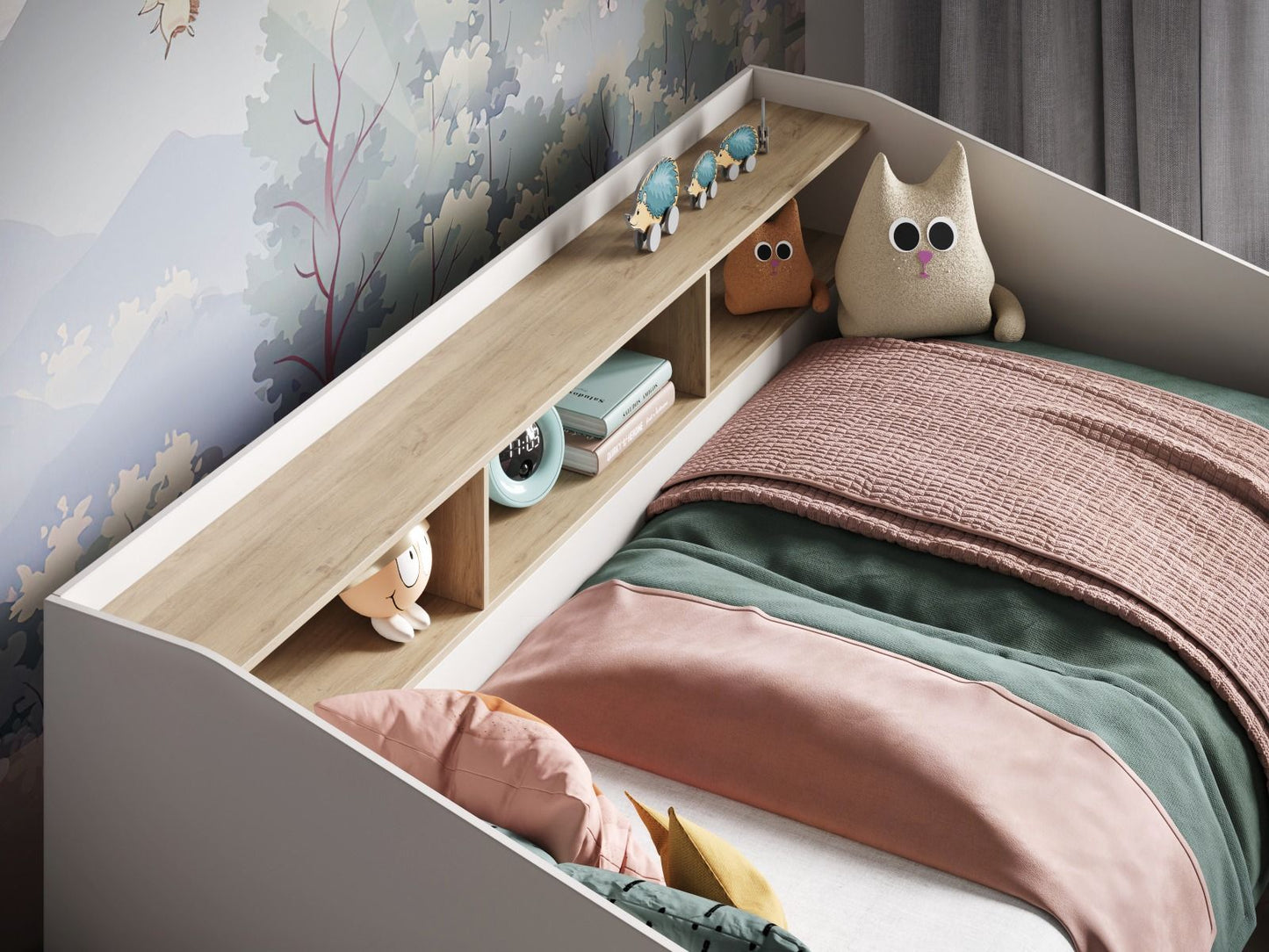 Flair Leni Day Bed with Shelves and Drawers
