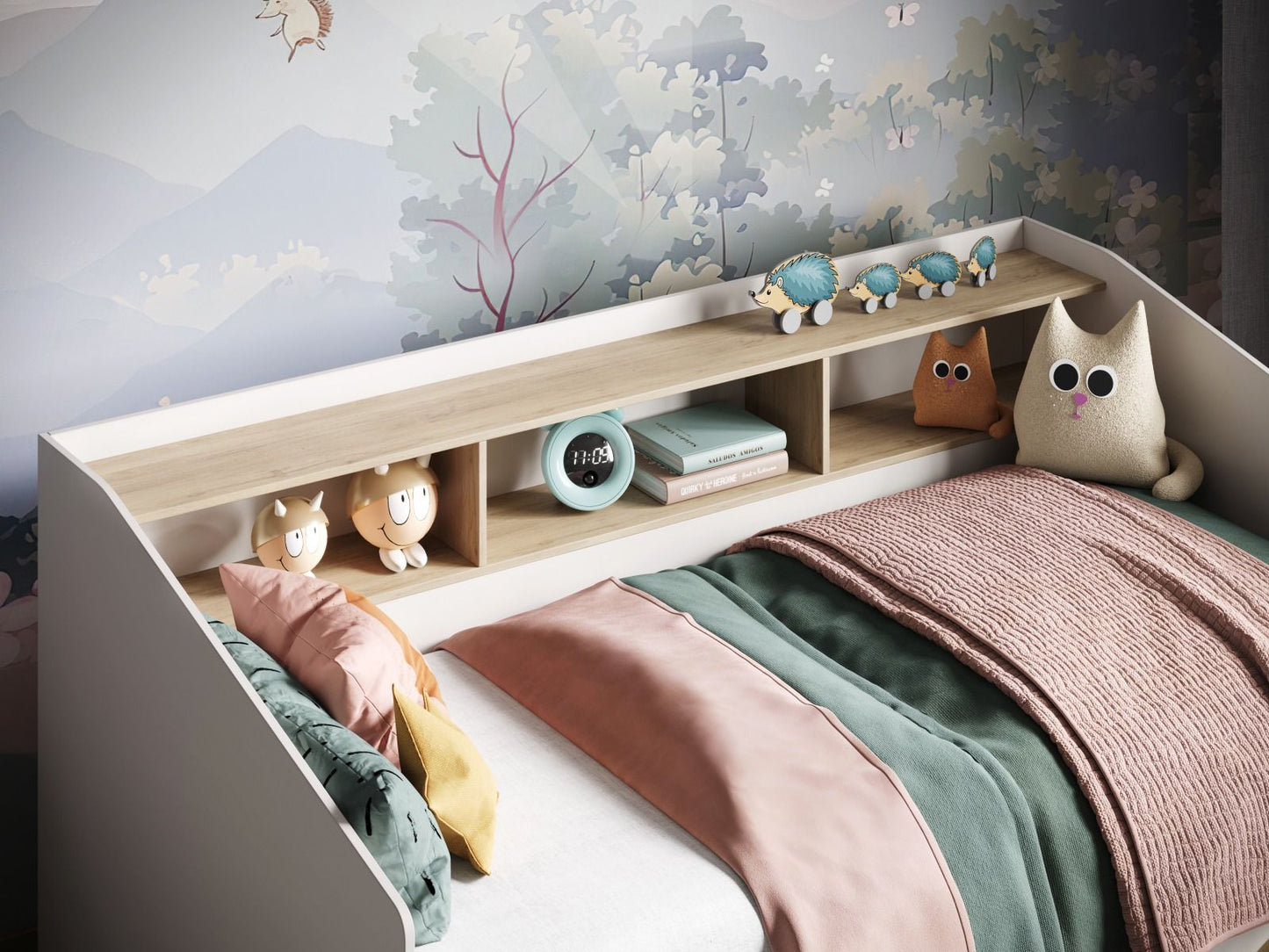 Flair Leni Day Bed with Shelves and Drawers