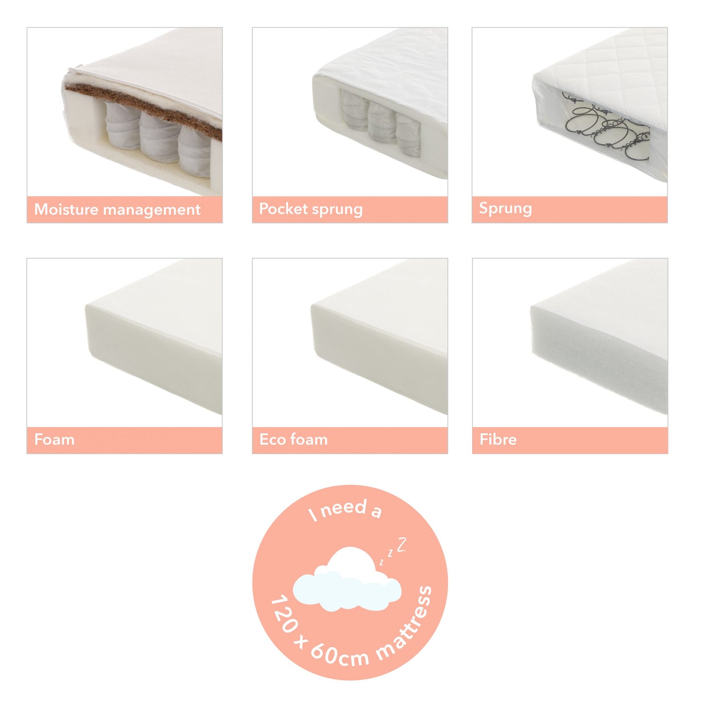 Obaby Maya Mini Cot Bed 120 x 60