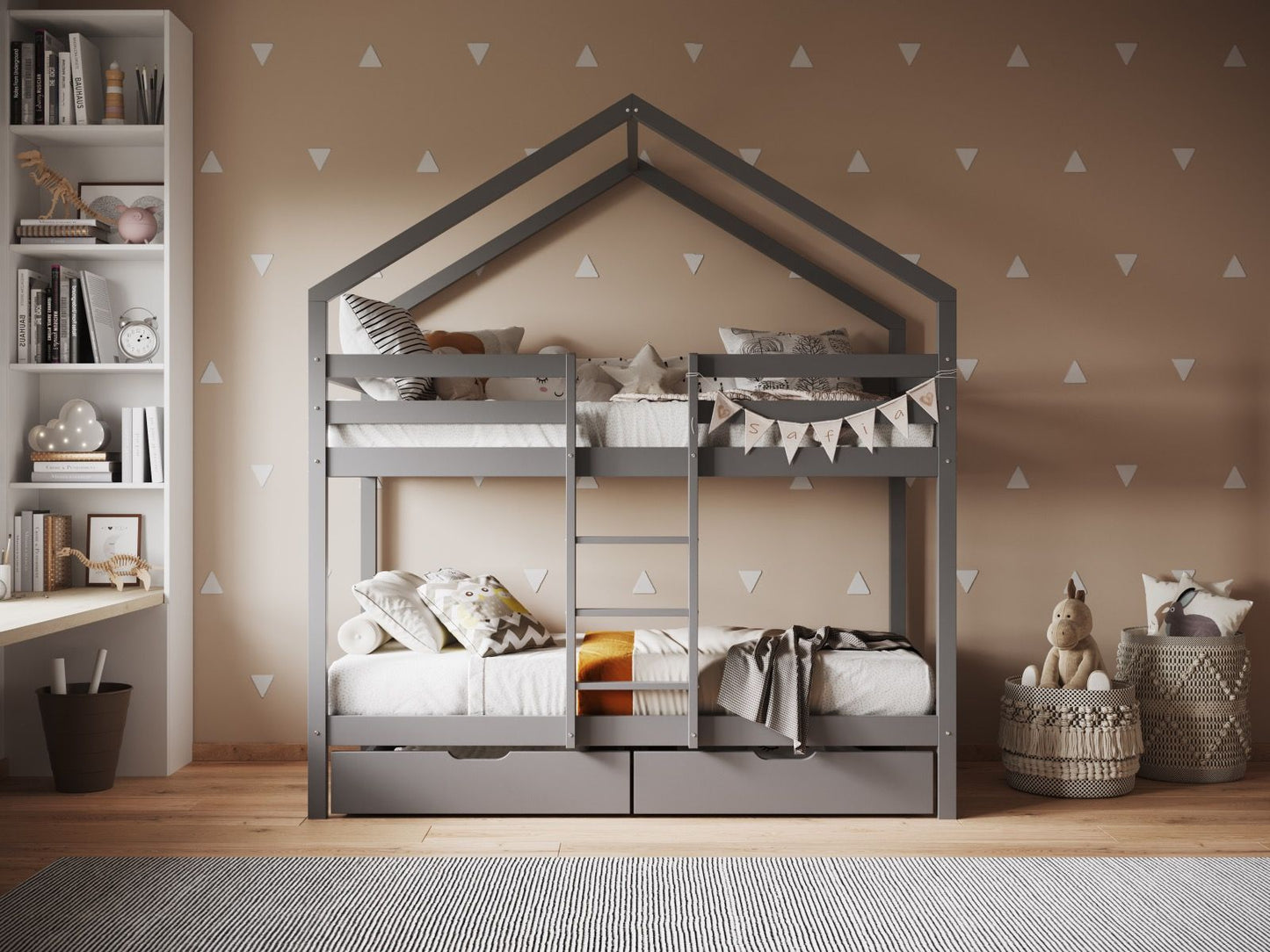 Flair Nest House Bunk Bed with Optional Storage