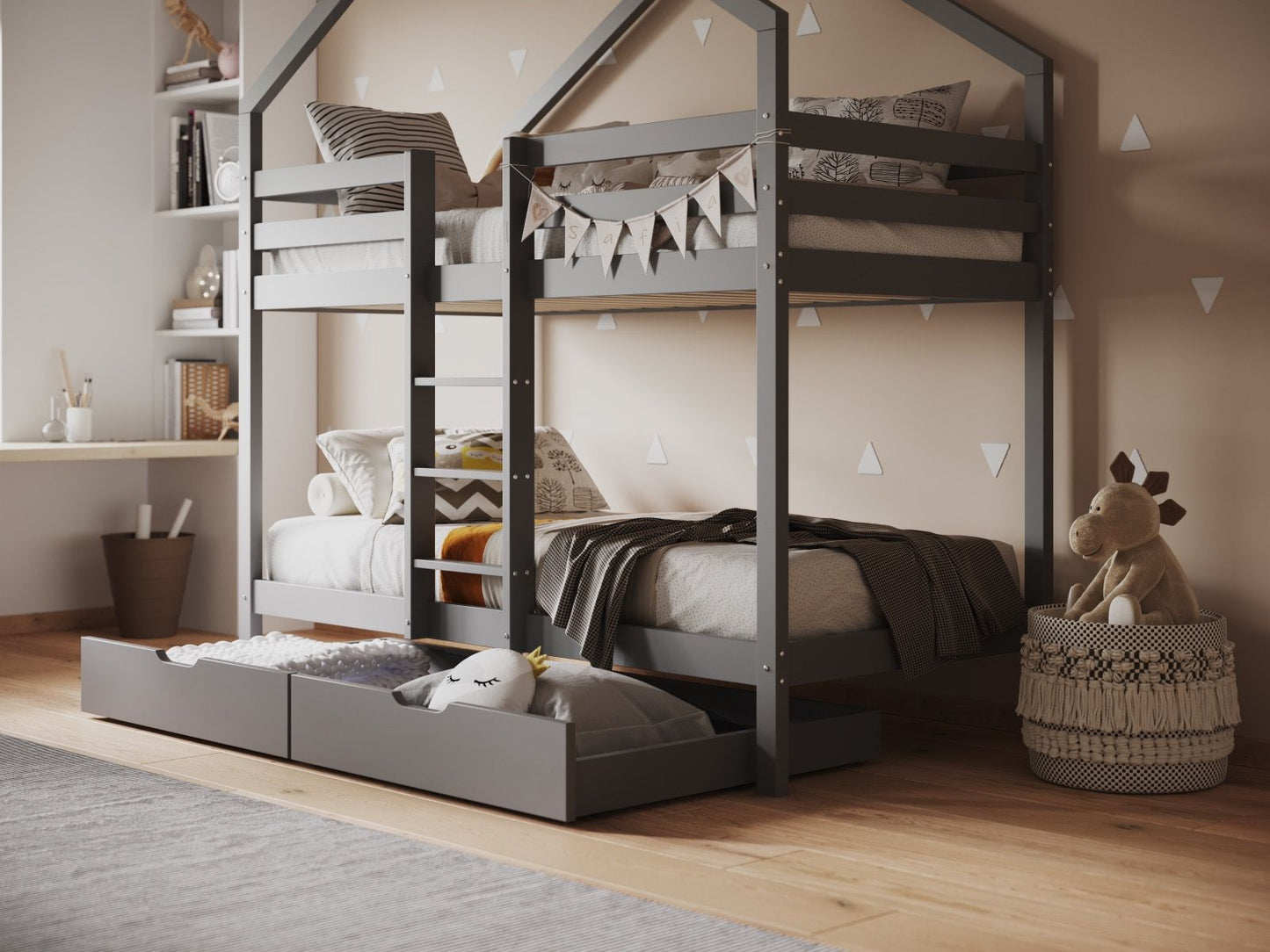 Flair Nest House Bunk Bed with Optional Storage