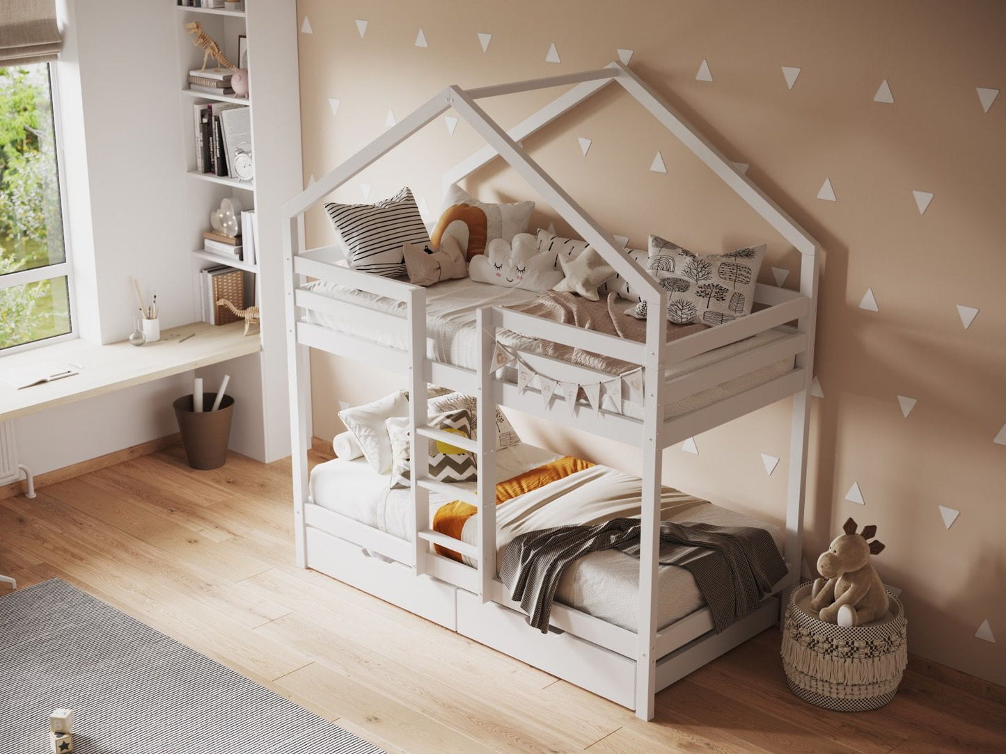 Flair Nest House Bunk Bed with Optional Storage