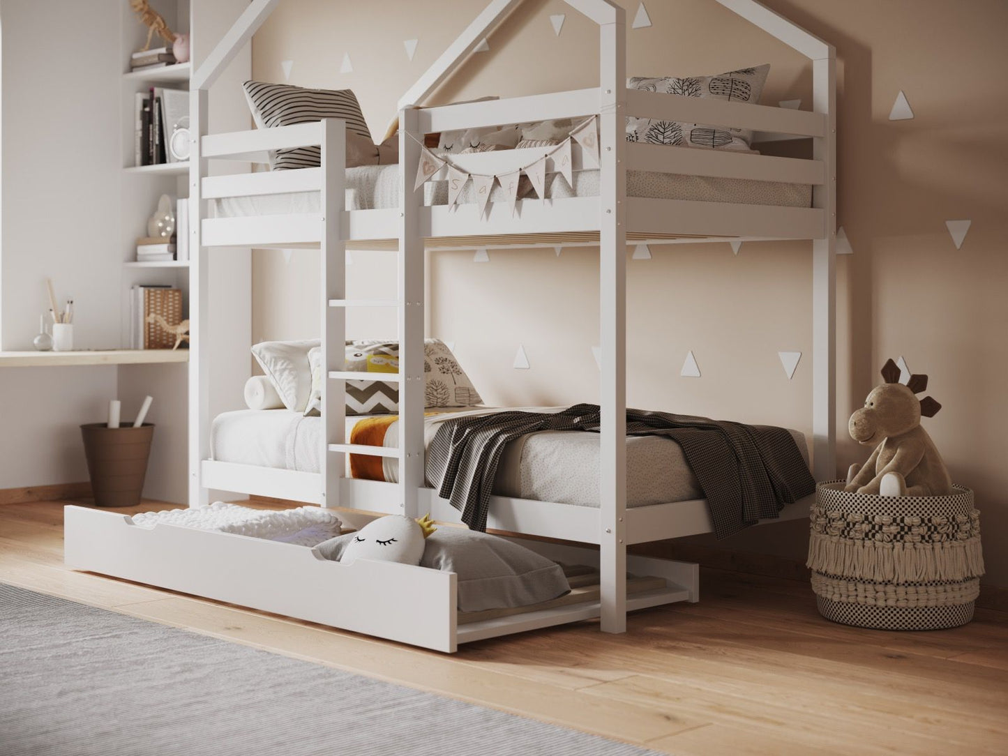 Flair Nest House Bunk Bed with Optional Storage