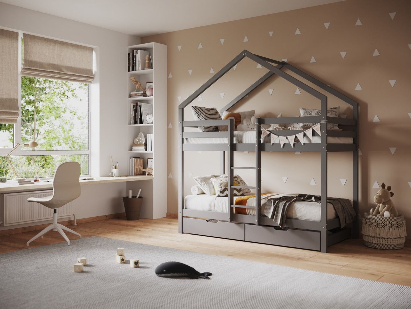 Flair Nest House Bunk Bed with Optional Storage