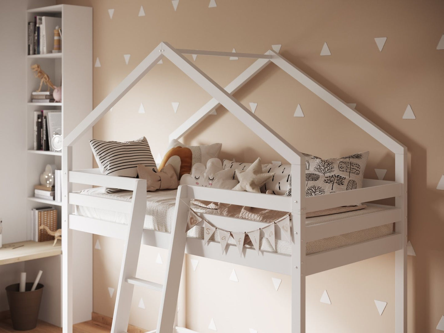 Flair Nook House Midsleeper Wooden Bed