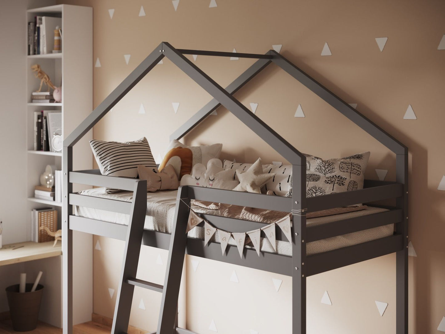 Flair Nook House Midsleeper Wooden Bed