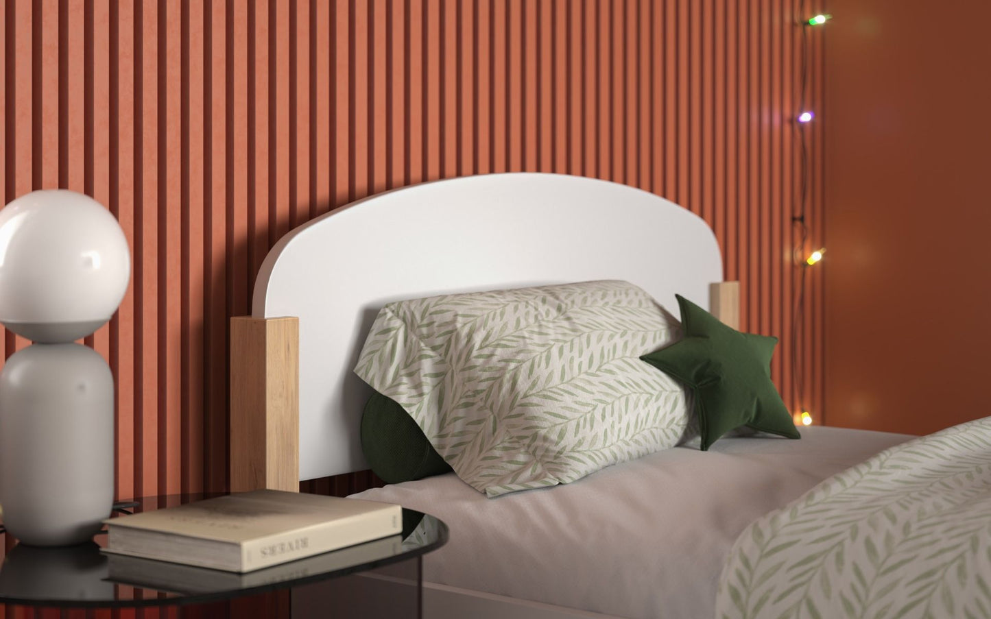 Noomi Seto White and Pine Single Bed (FSC-CERTIFIED)