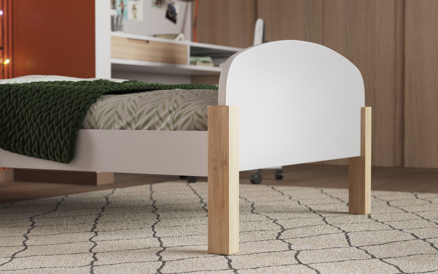 Noomi Seto White and Pine Single Bed (FSC-CERTIFIED)