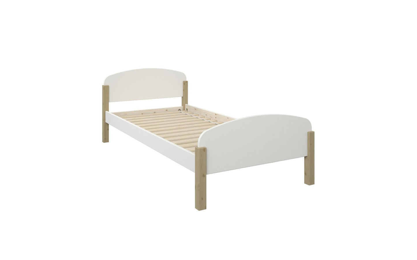 Noomi Seto White and Pine Single Bed (FSC-CERTIFIED)