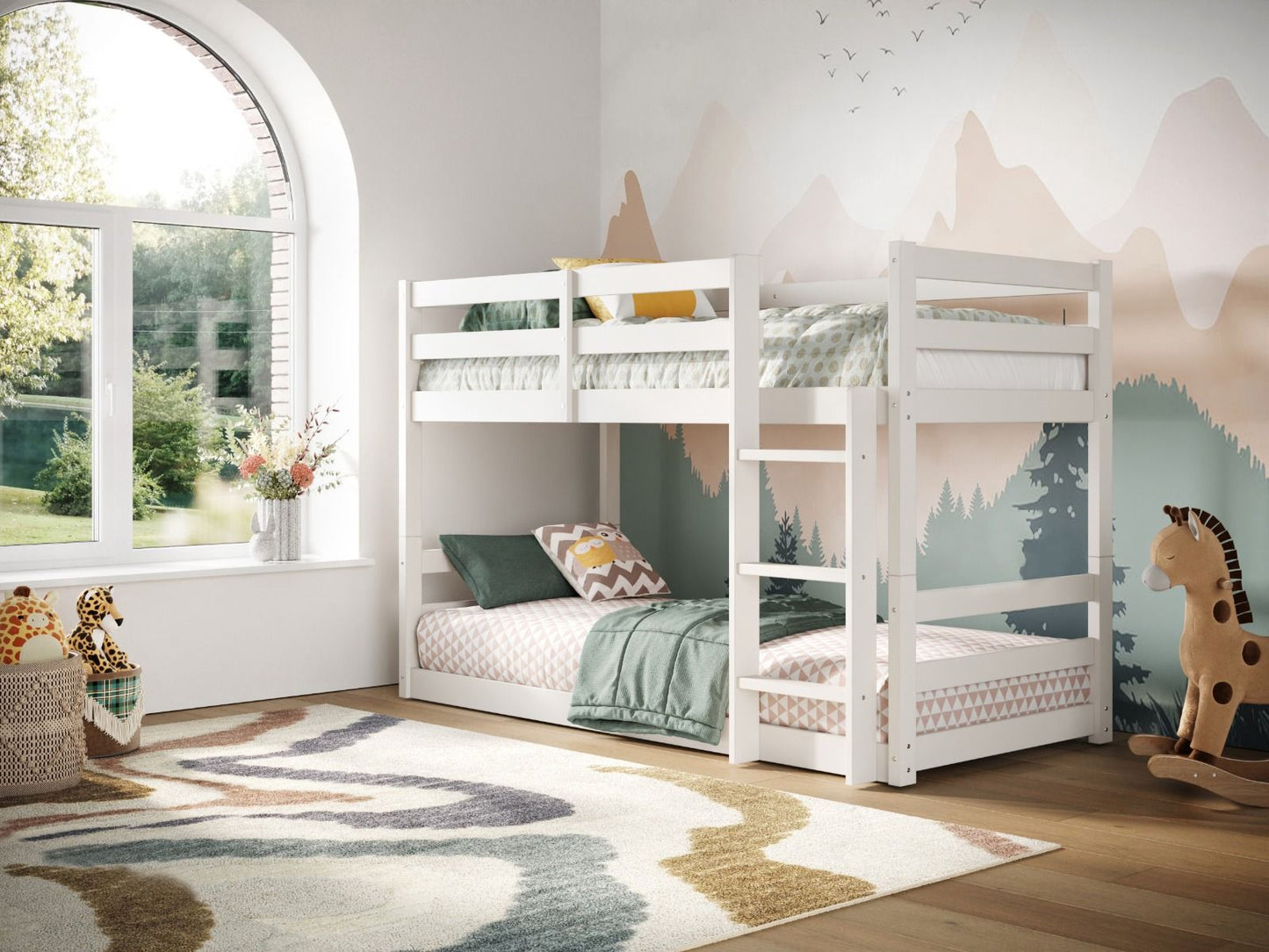 Flair Shasha Low Shorty Wooden Bunk Bed
