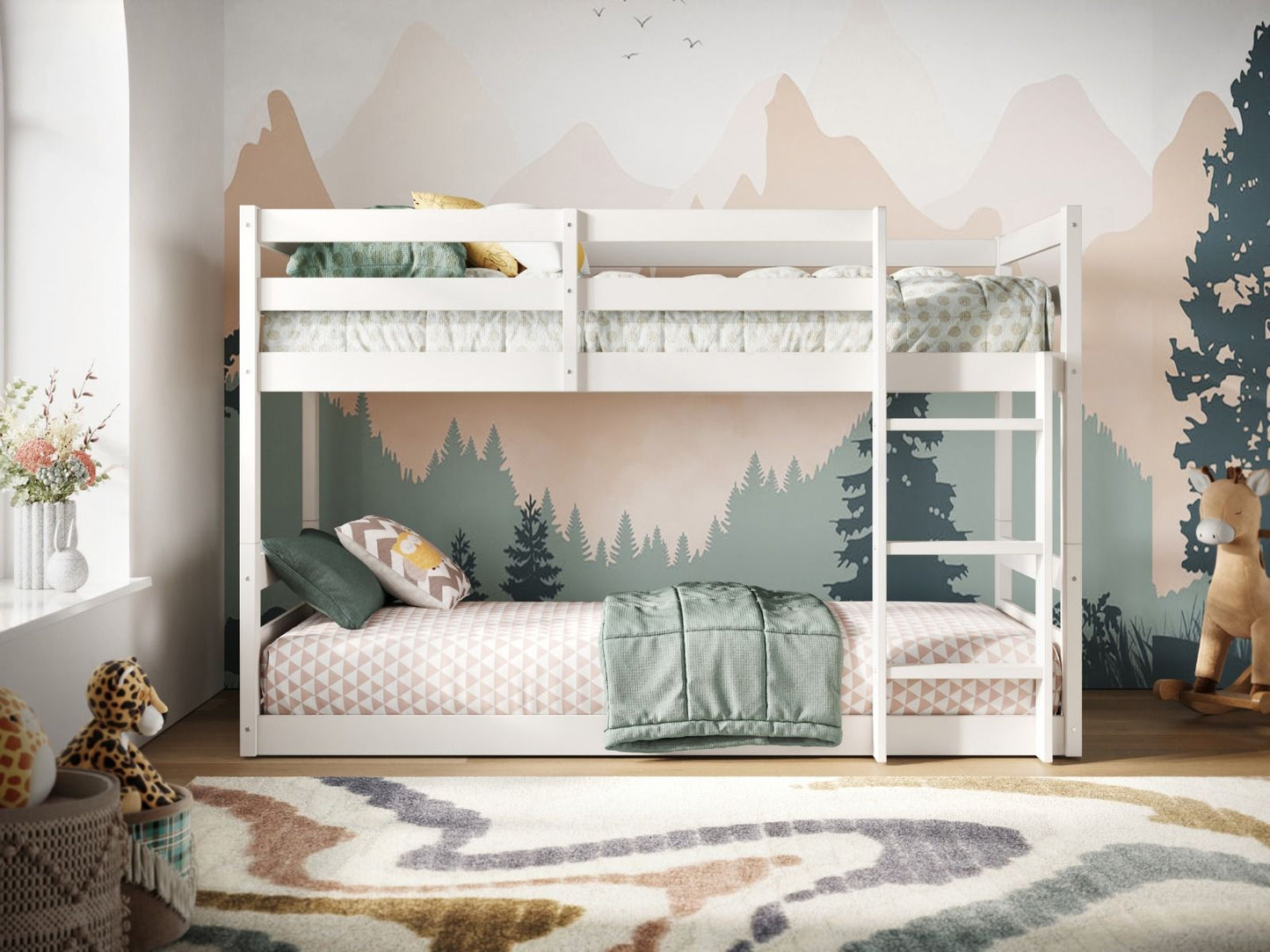 Flair Shasha Low Shorty Wooden Bunk Bed