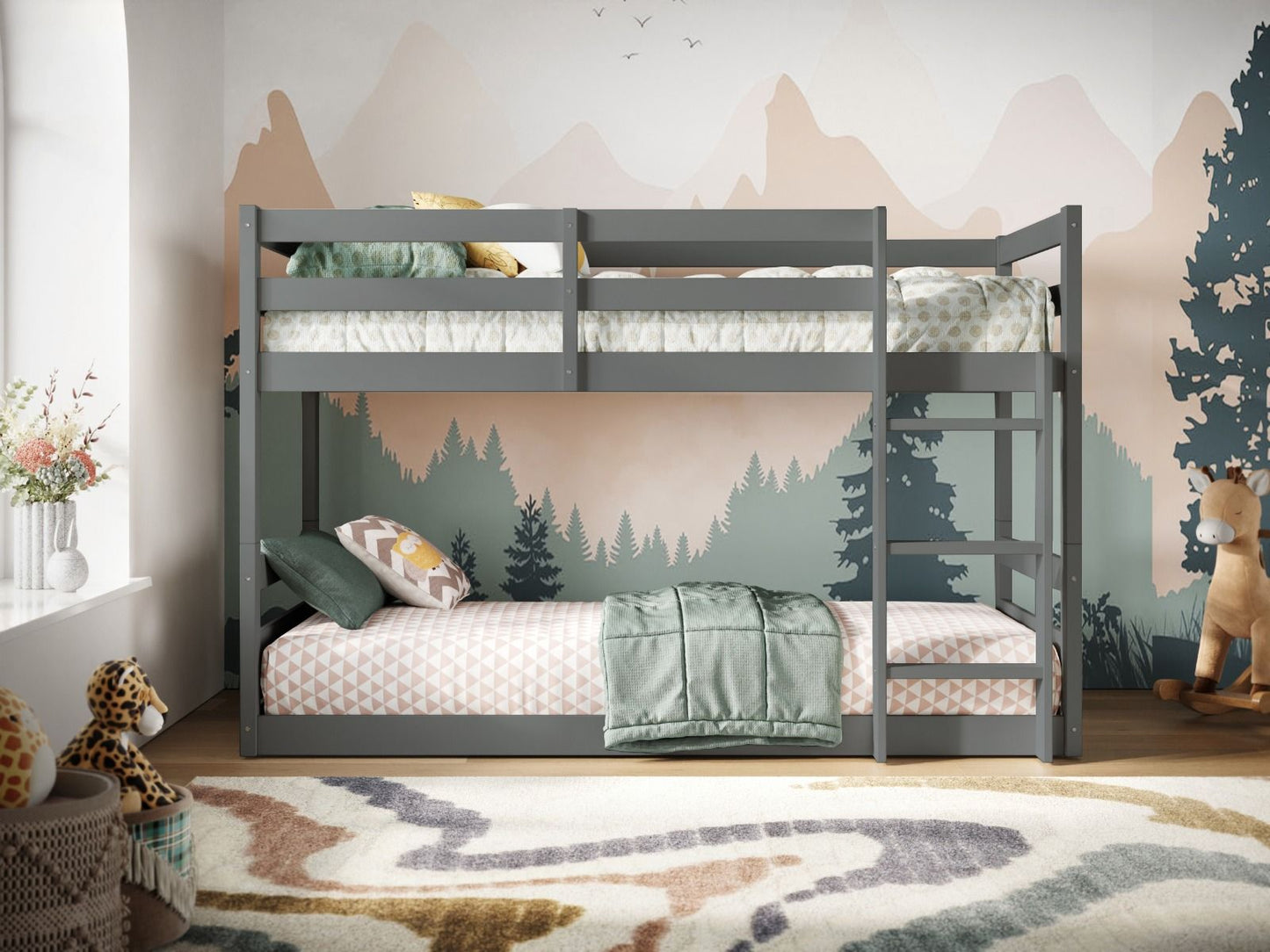Flair Shasha Low Shorty Wooden Bunk Bed