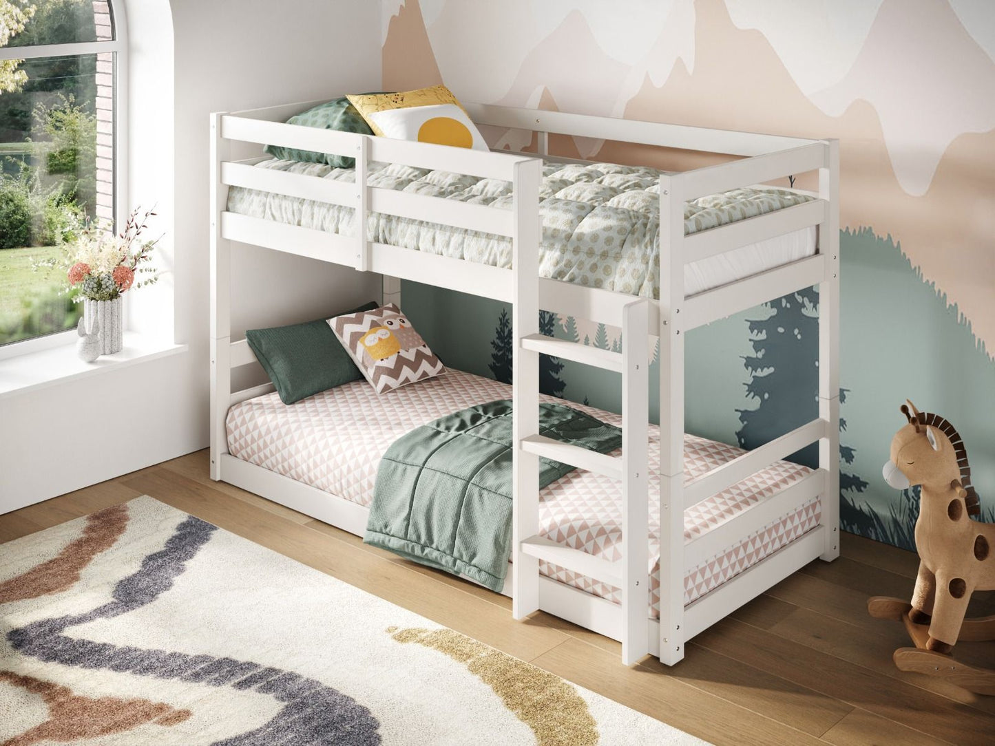 Flair Shasha Low Shorty Wooden Bunk Bed
