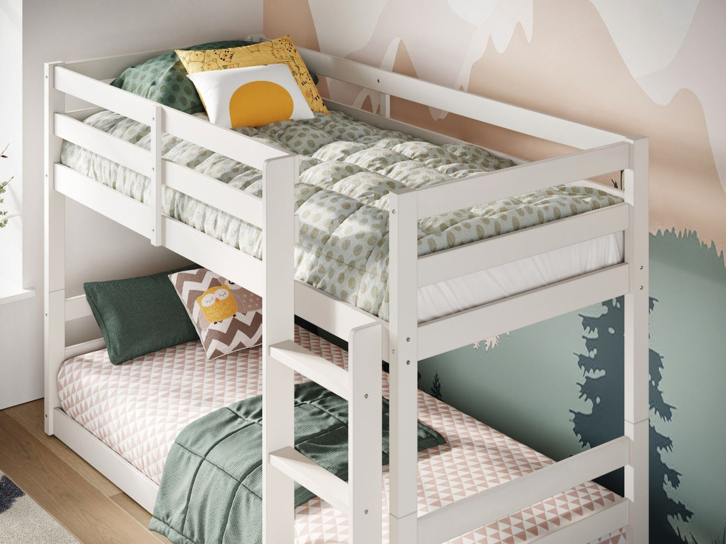 Flair Shasha Low Shorty Wooden Bunk Bed