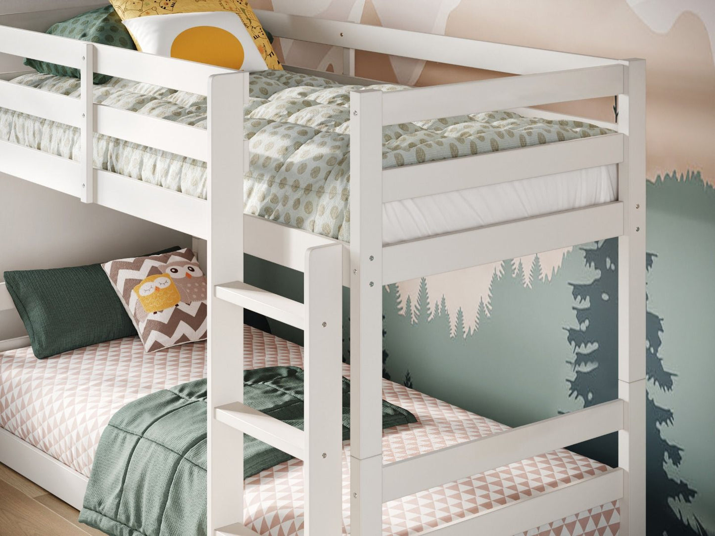 Flair Shasha Low Shorty Wooden Bunk Bed