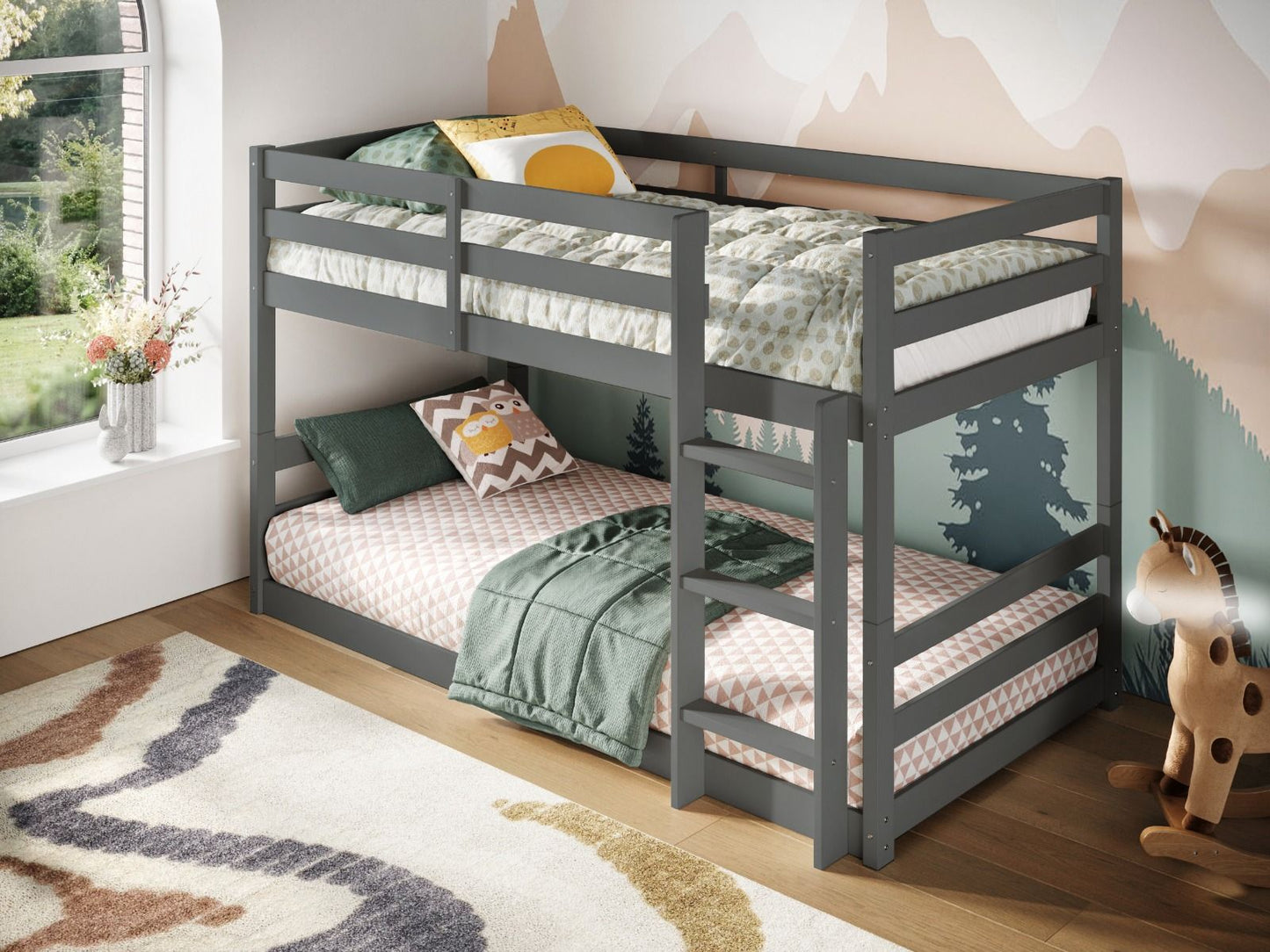 Flair Shasha Low Wooden Bunk Bed