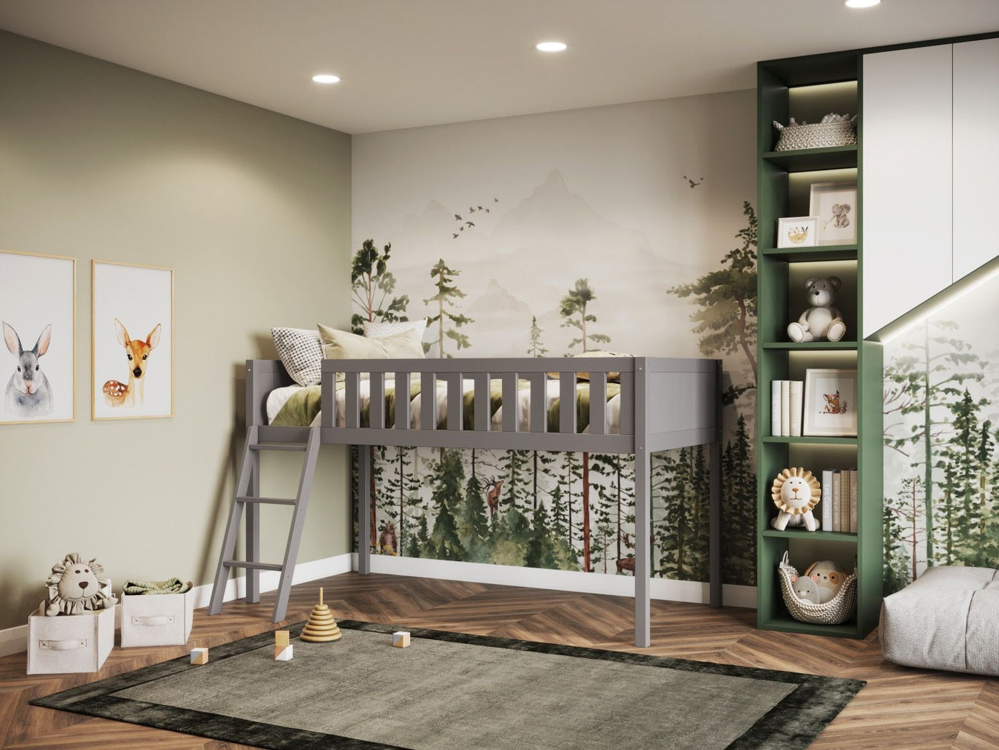 Flair Bea Midsleeper Wooden Cabin Bed