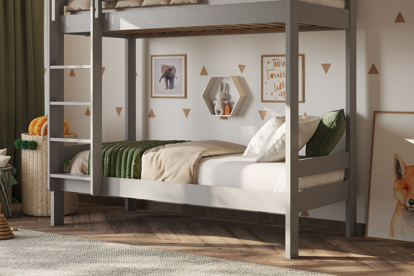 Noomi Nora Solid Wood Shorty Bunk Bed (FSC CERTIFIED)
