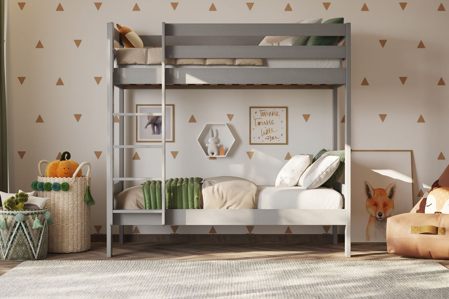Noomi Nora Solid Wood Shorty Bunk Bed (FSC CERTIFIED)