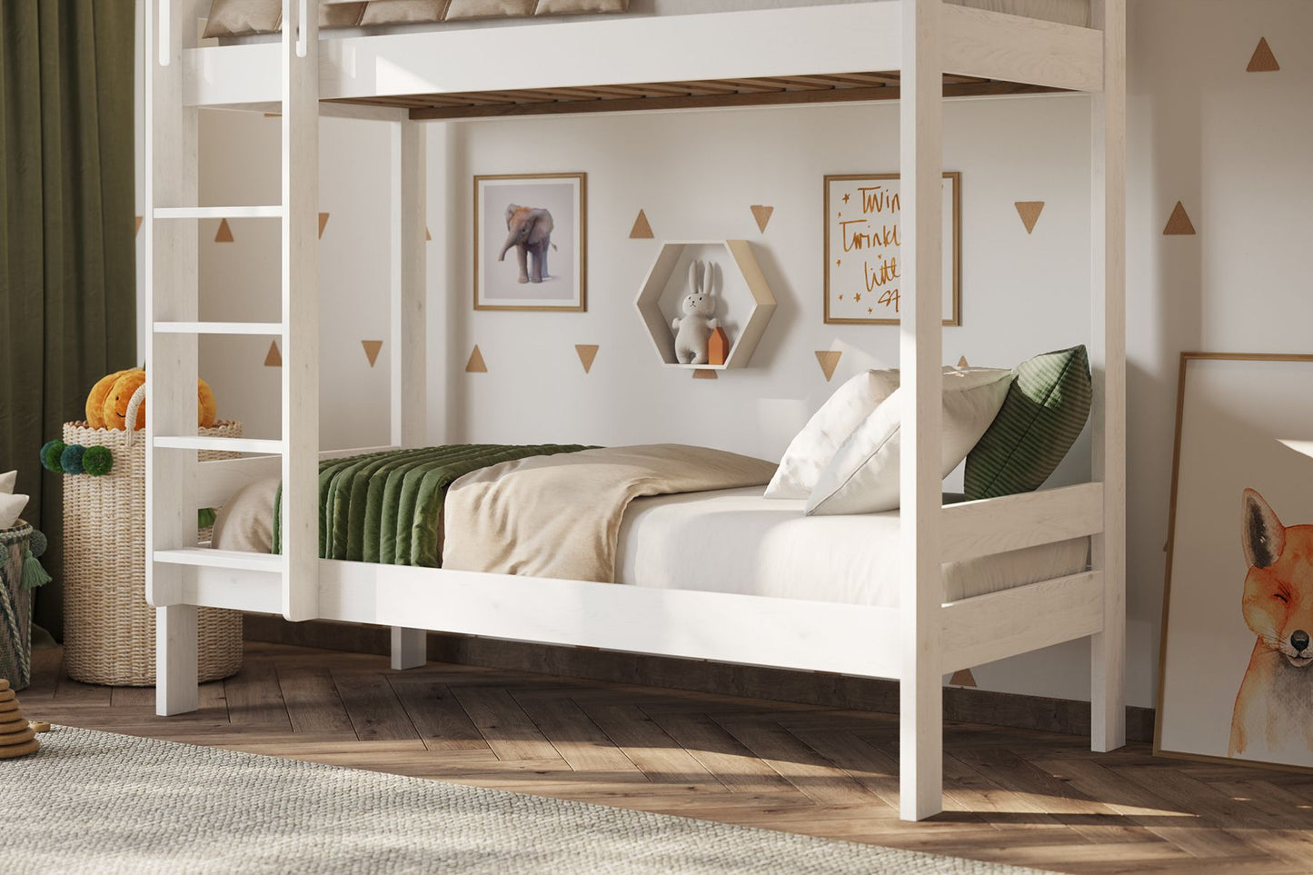 Noomi Nora Solid Wood Shorty Bunk Bed (FSC CERTIFIED)
