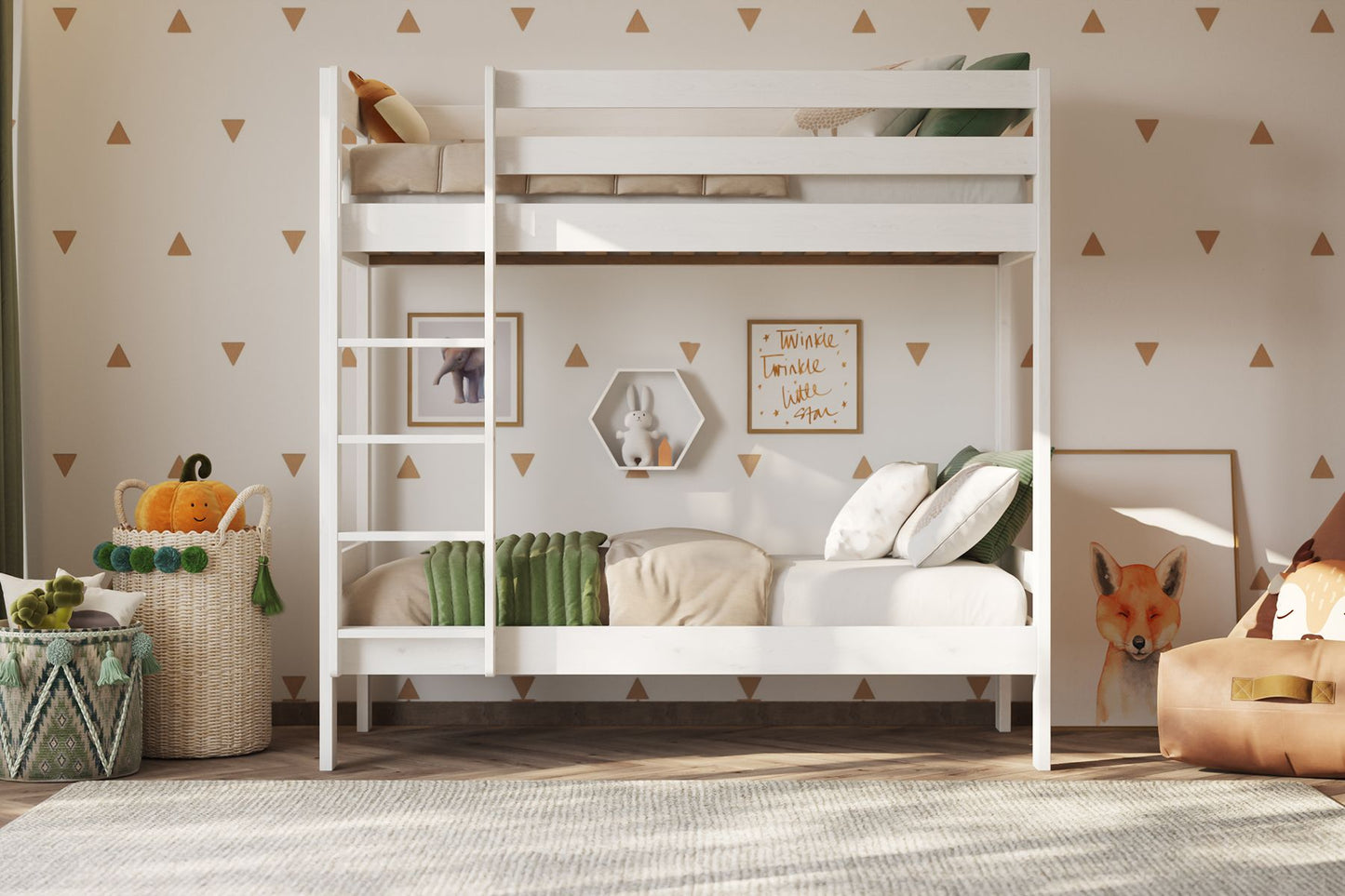 Noomi Nora Solid Wood Shorty Bunk Bed (FSC CERTIFIED)