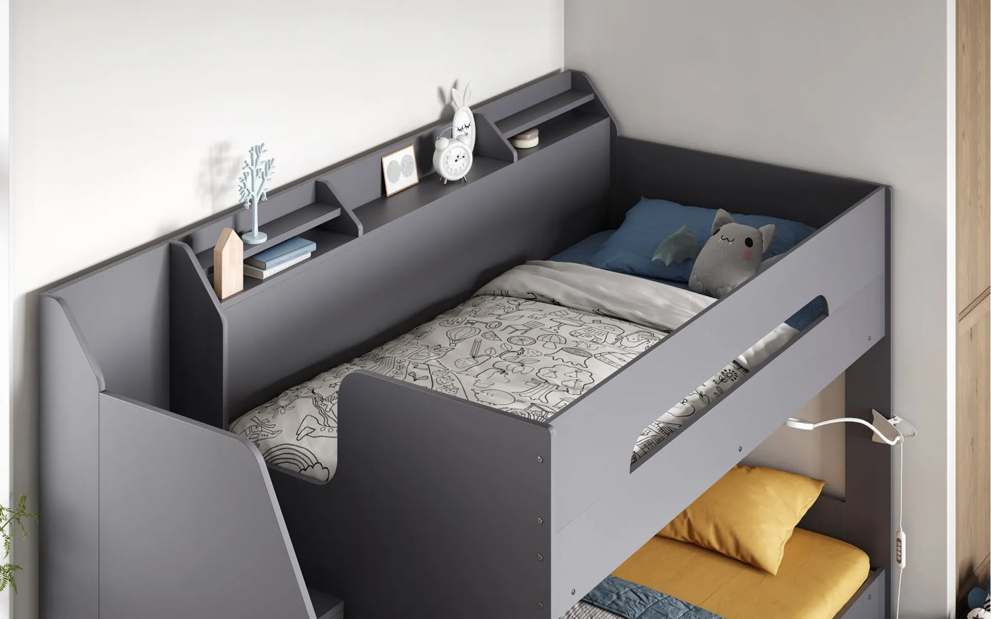 Flair Slick Staircase Bunk Bed With Storage