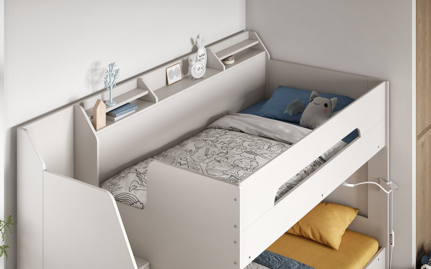 Flair Slick Staircase Bunk Bed With Storage